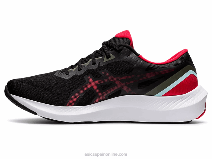 pulso de gel 13 Asics 4L681729 negro/rojo eléctrico