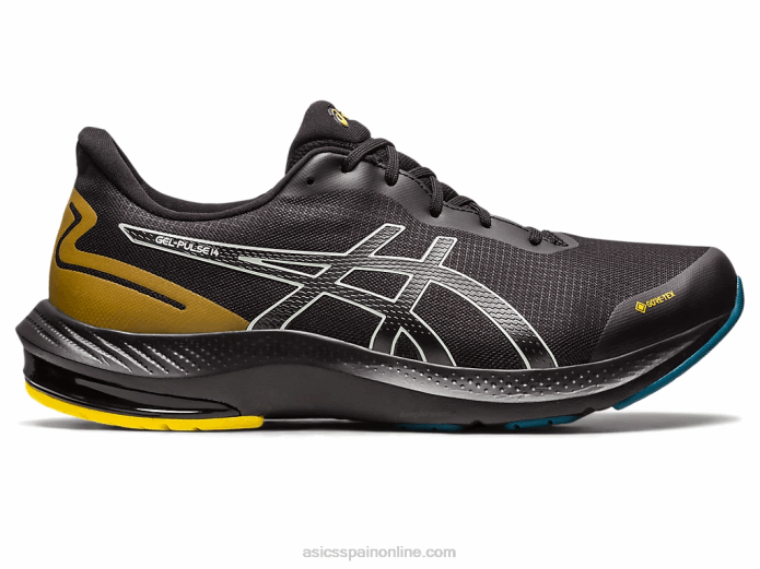 pulso de gel 14 gtx Asics 4L68518 negro/verde susurro