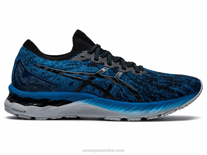 punto gel-nimbus 23 Asics 4L681895 azul renacido/negro