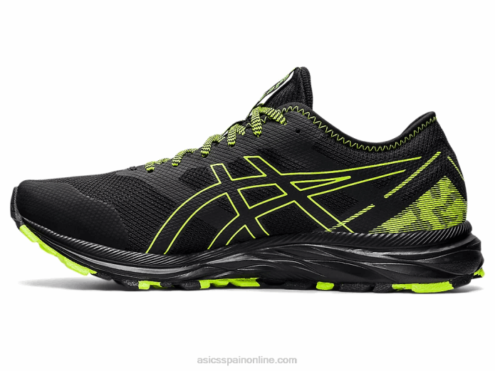 rastro de excitación de gel Asics 4L681582 negro/verde peligro