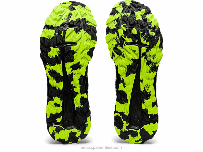 rastro de excitación de gel Asics 4L681582 negro/verde peligro