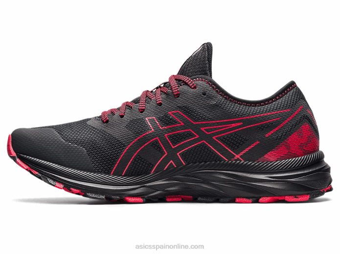 rastro de excitación de gel Asics 4L681734 gris grafito/rojo eléctrico