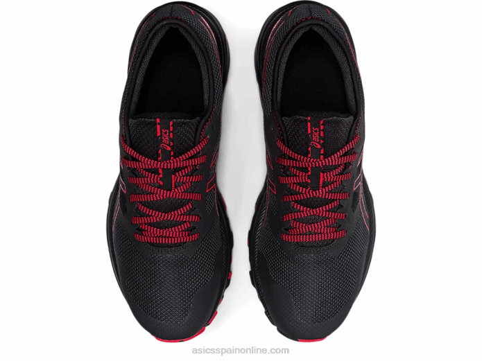 rastro de excitación de gel Asics 4L681734 gris grafito/rojo eléctrico