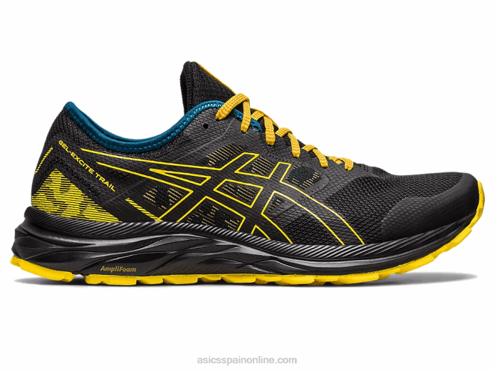rastro de excitación de gel Asics 4L68353 negro/amarillo dorado