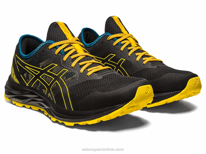 rastro de excitación de gel Asics 4L68353 negro/amarillo dorado