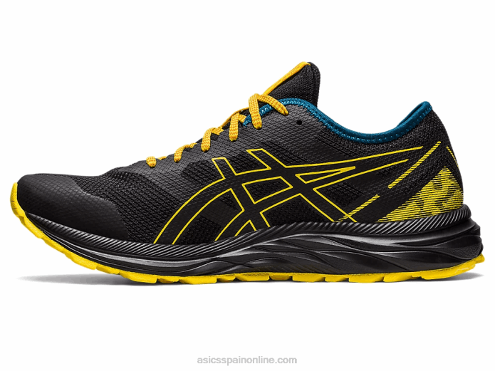 rastro de excitación de gel Asics 4L68353 negro/amarillo dorado