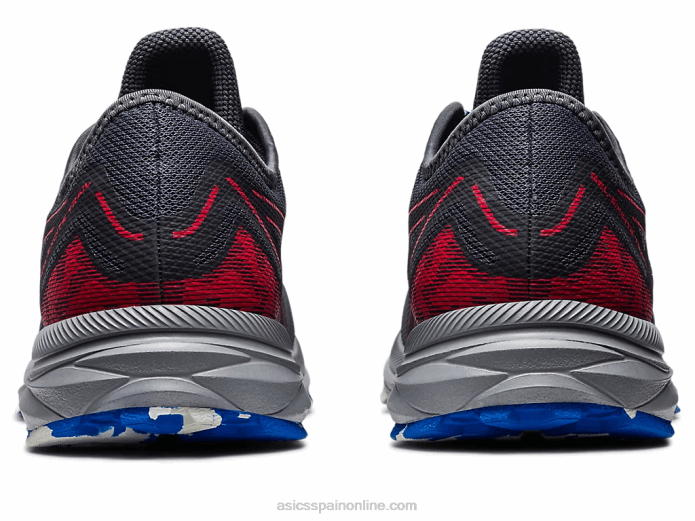 rastro de excitación de gel Asics 4L68357 gris portador/rojo eléctrico