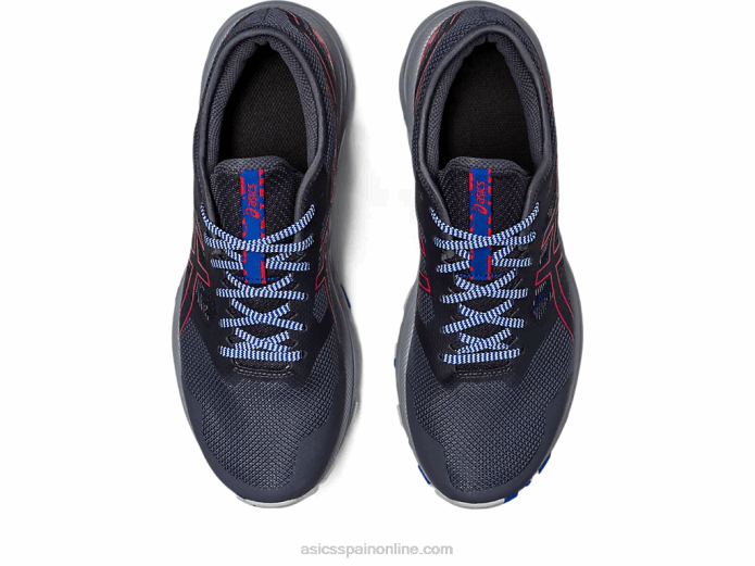 rastro de excitación de gel Asics 4L68357 gris portador/rojo eléctrico