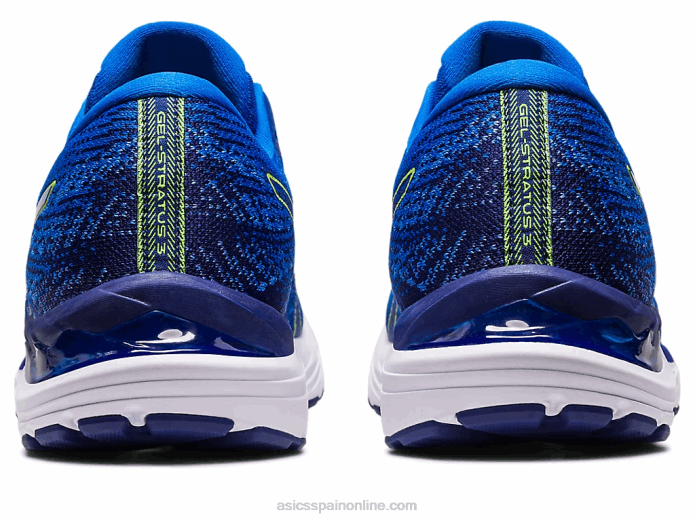 tejido gel-stratus 3 Asics 4L68248 azul eléctrico/amarillo de seguridad