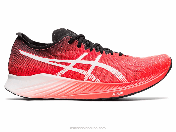 velocidad mágica Asics 4L681900 amanecer rojo/blanco
