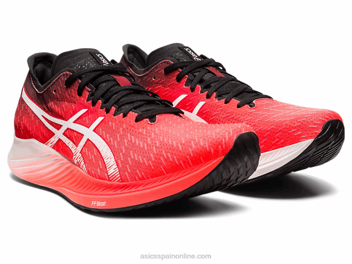 velocidad mágica Asics 4L681900 amanecer rojo/blanco