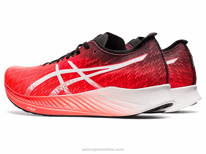 velocidad mágica Asics 4L681900 amanecer rojo/blanco