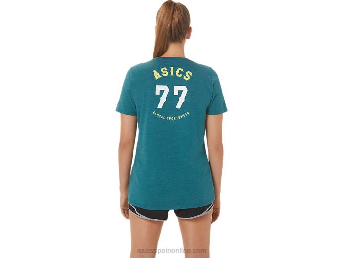 1977 heritage americana de mujer con cuello en v Asics 4L682753 brezo de pino de terciopelo