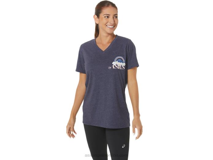 aventura de mujer alanna con cuello en v Asics 4L682797 brezo chaquetón