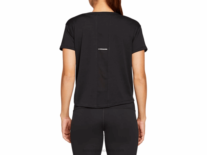 camiseta corta de manga corta para mujer Asics 4L684142 rendimiento negro