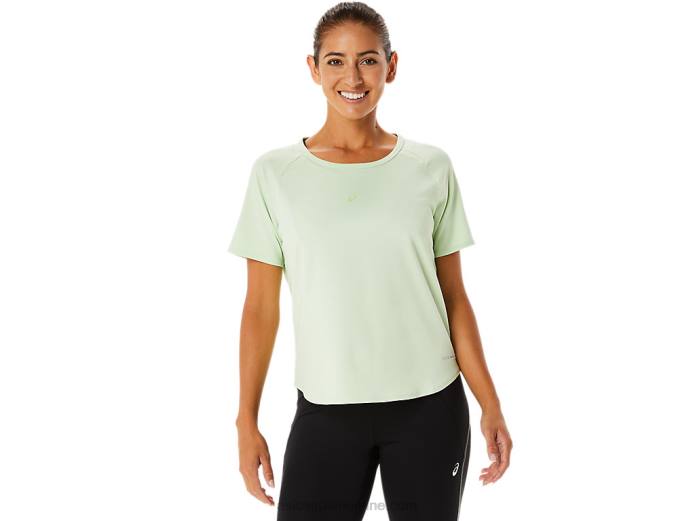 camiseta de manga corta actibreeze para mujer Asics 4L682326 susurro verde