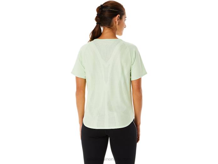 camiseta de manga corta actibreeze para mujer Asics 4L682326 susurro verde