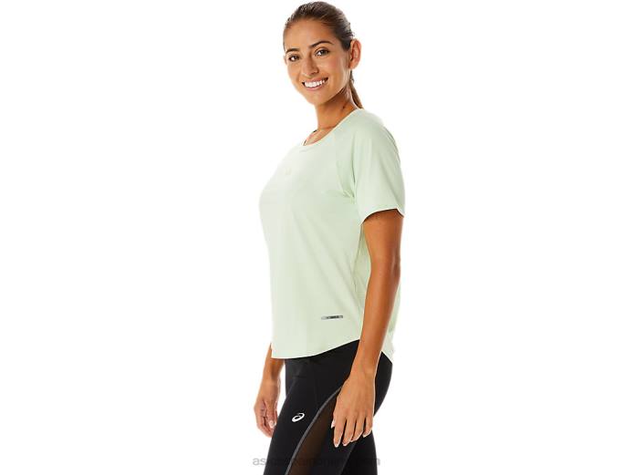 camiseta de manga corta actibreeze para mujer Asics 4L682326 susurro verde