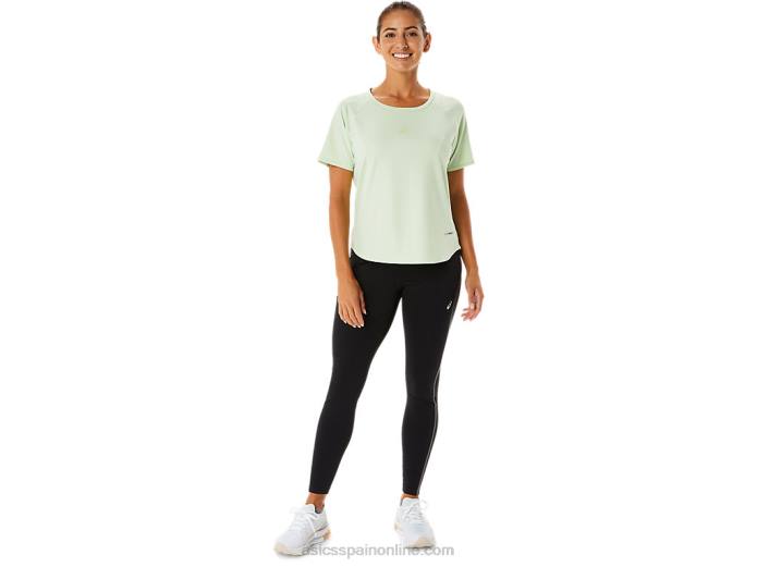 camiseta de manga corta actibreeze para mujer Asics 4L682326 susurro verde