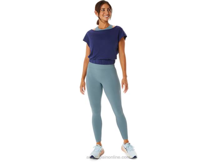camiseta de manga corta nagino flex mujer Asics 4L682244 azul índigo