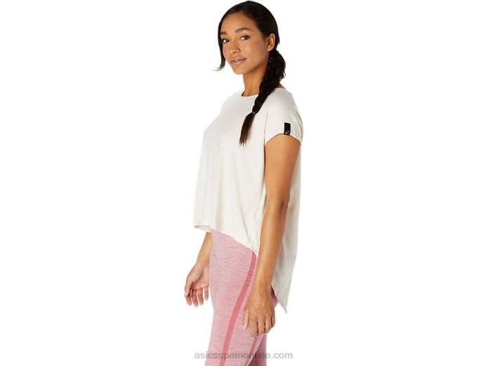 camiseta de manga corta para mujer Asics 4L683667 abedul