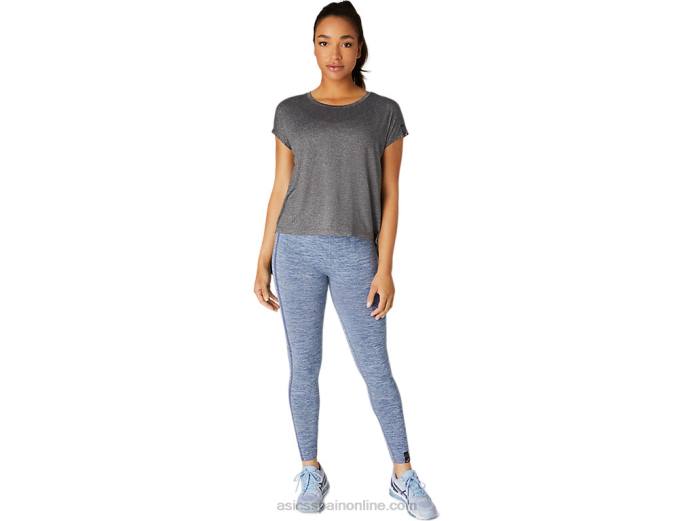 camiseta de manga corta para mujer Asics 4L683669 rendimiento negro