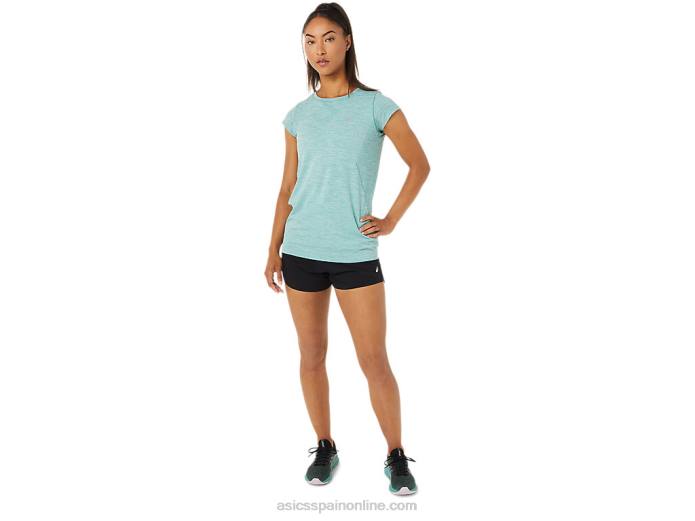 camiseta de manga corta sin costuras race para mujer Asics 4L683499 sabio