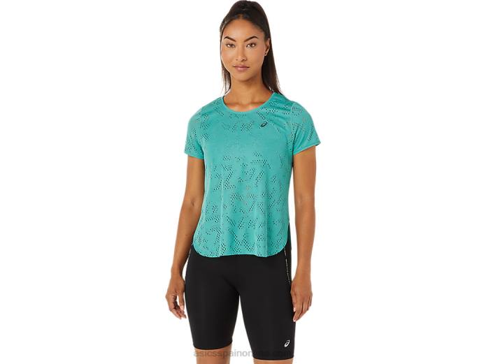 camiseta de manga corta ventilate actibreeze para mujer Asics 4L683255 sabio