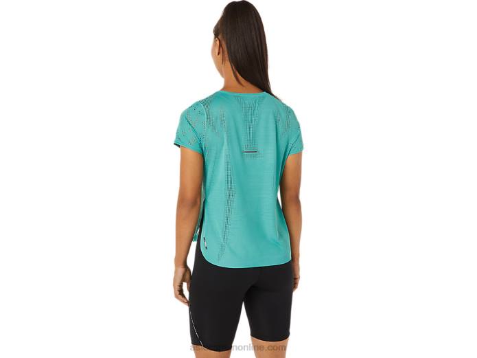 camiseta de manga corta ventilate actibreeze para mujer Asics 4L683255 sabio