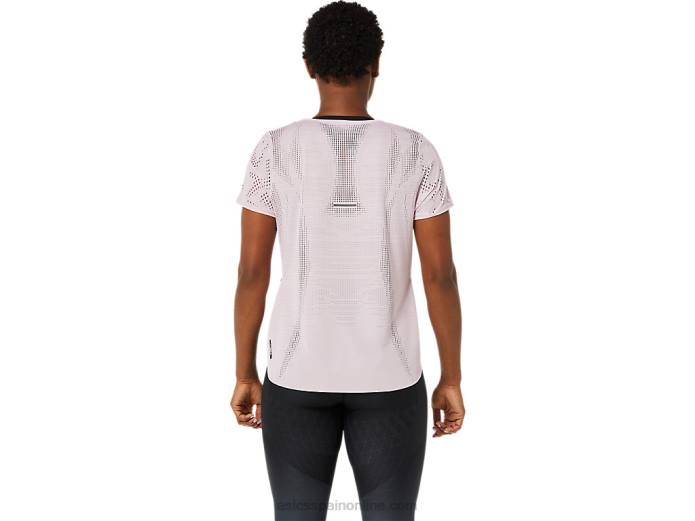 camiseta de manga corta ventilate actibreeze para mujer Asics 4L683471 apenas rosa