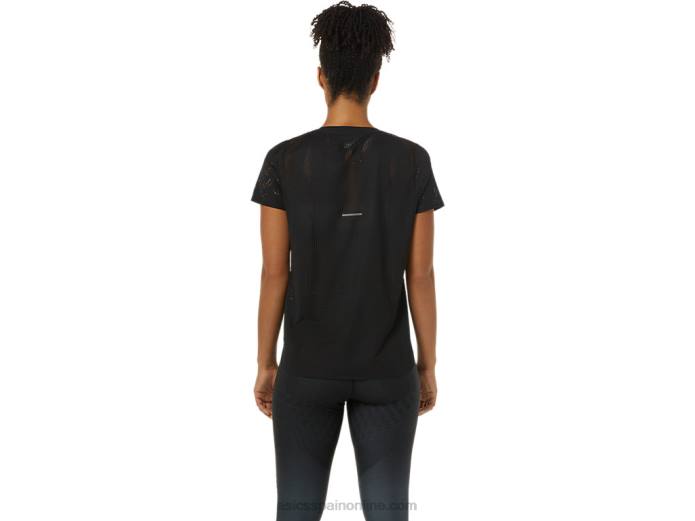 camiseta de manga corta ventilate actibreeze para mujer Asics 4L683488 rendimiento negro