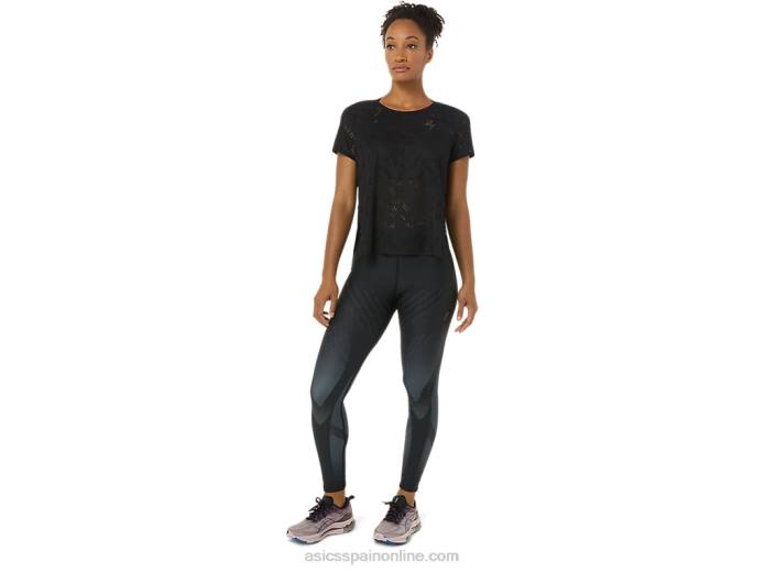 camiseta de manga corta ventilate actibreeze para mujer Asics 4L683488 rendimiento negro