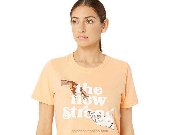 camiseta de mujer the new strong run Asics 4L682232 duna de verano