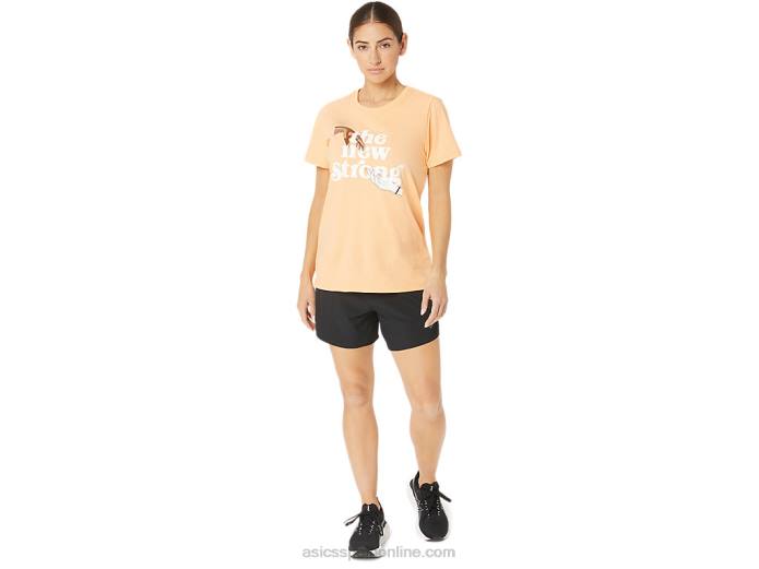 camiseta de mujer the new strong run Asics 4L682232 duna de verano