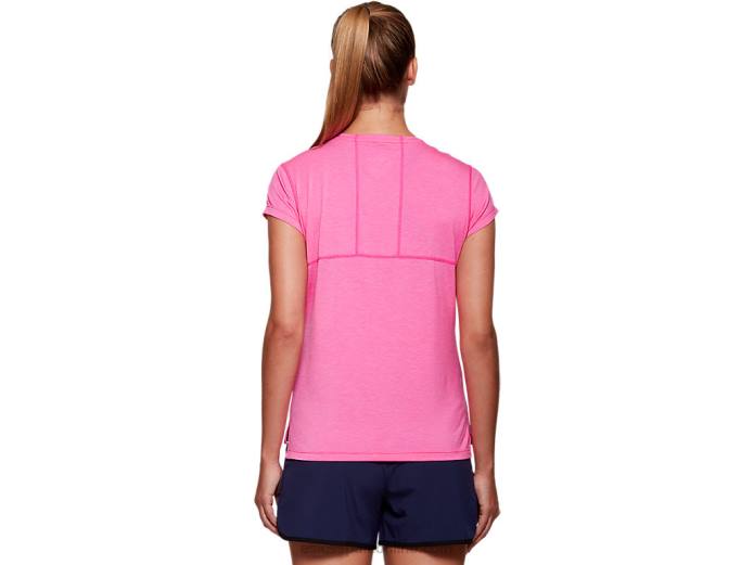 camiseta dorai de manga corta para mujer Asics 4L684054 brezo rosa brillante