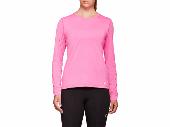 camiseta dorai de manga larga para mujer Asics 4L684047 brezo rosa brillante