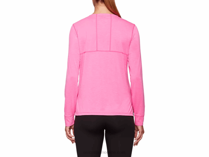 camiseta dorai de manga larga para mujer Asics 4L684047 brezo rosa brillante