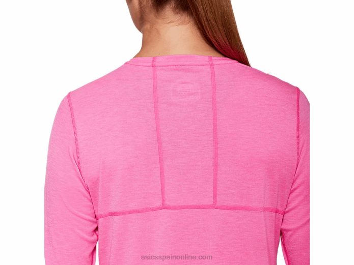 camiseta dorai de manga larga para mujer Asics 4L684047 brezo rosa brillante