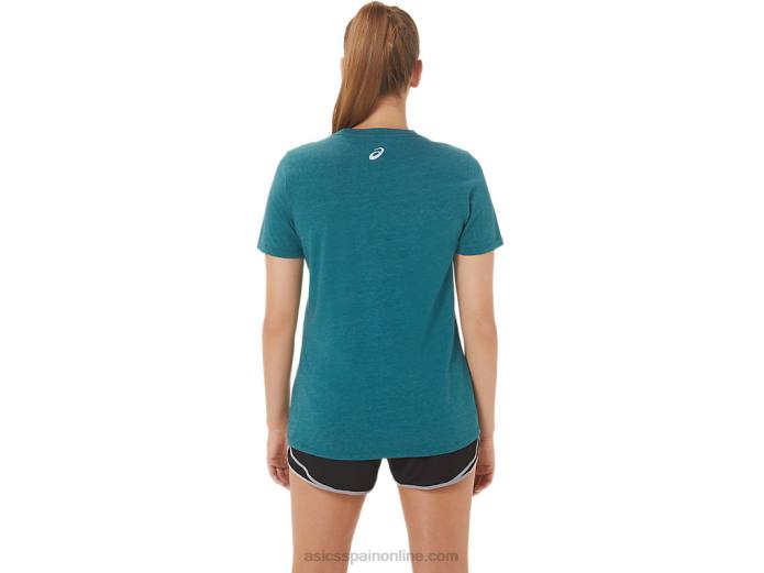 espiral de hibisco de mujer una tripulación Asics 4L682769 brezo de pino de terciopelo