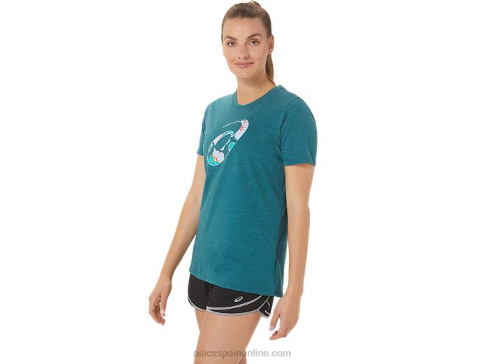 espiral de hibisco de mujer una tripulación Asics 4L682769 brezo de pino de terciopelo