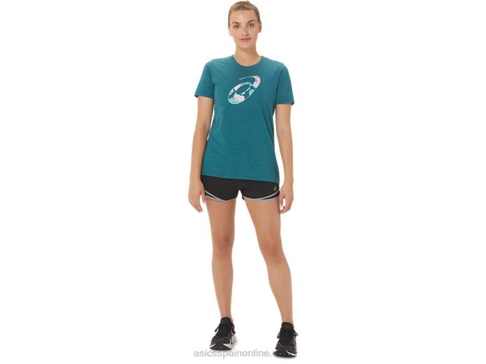 espiral de hibisco de mujer una tripulación Asics 4L682769 brezo de pino de terciopelo