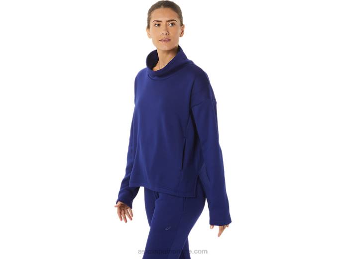 jersey de punto cepillado para mujer Asics 4L682899 buceo azul