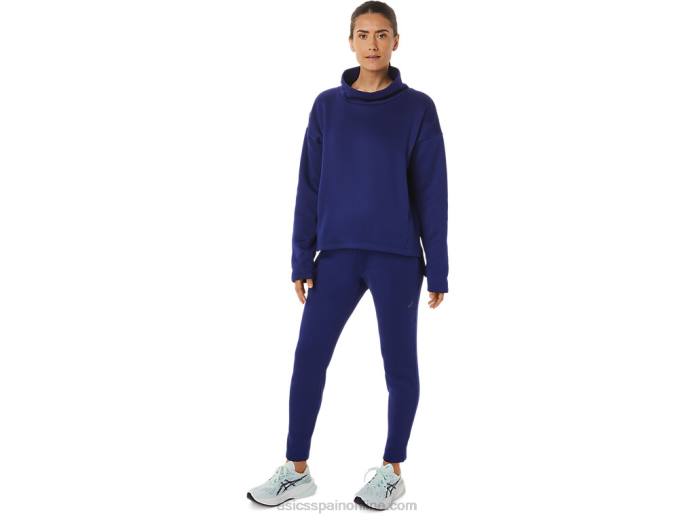 jersey de punto cepillado para mujer Asics 4L682899 buceo azul