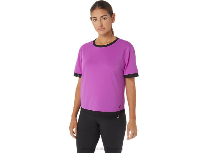 kate malla de manga corta para mujer Asics 4L682748 orquídea