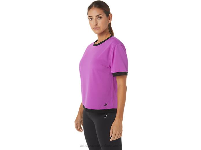 kate malla de manga corta para mujer Asics 4L682748 orquídea