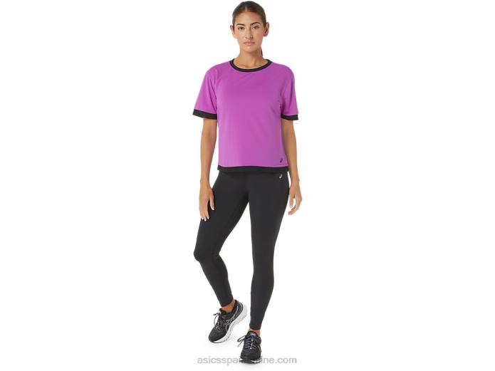 kate malla de manga corta para mujer Asics 4L682748 orquídea