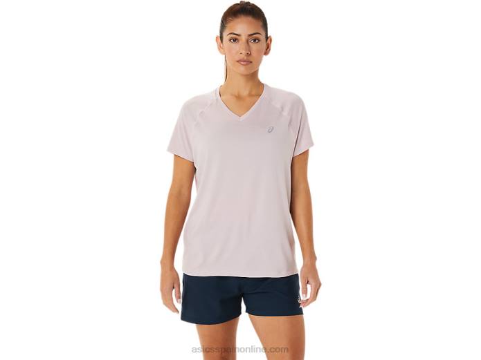 lyte cuello en v de mujer listo para usar Asics 4L683264 apenas rosa brezo