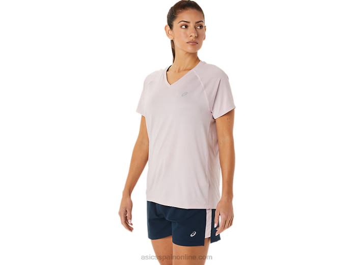 lyte cuello en v de mujer listo para usar Asics 4L683264 apenas rosa brezo