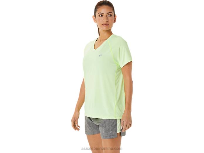 lyte cuello en v de mujer listo para usar Asics 4L683396 iluminar brezo amarillo