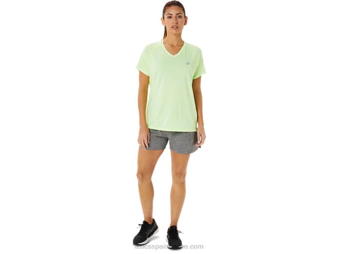 lyte cuello en v de mujer listo para usar Asics 4L683396 iluminar brezo amarillo